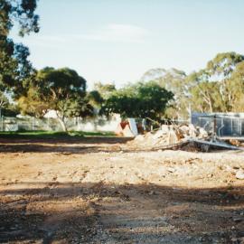 Cambridge Flats Demolition Site 1986