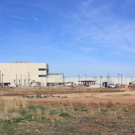 Looking south to Stretton Centre and shopping centre, Peachey Road, Munno Para
