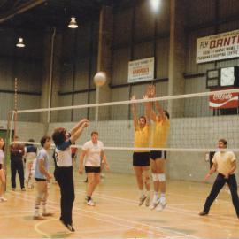 Volleyball Game at Elizabeth Recreation Centre: 1985