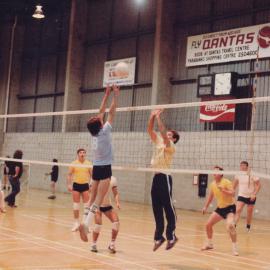 Volleyball Game at Elizabeth Recreation Centre: 1985