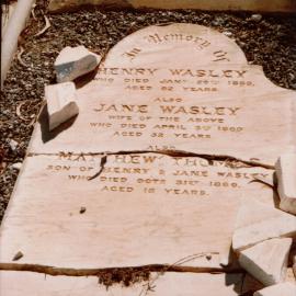 Carclew Cemetery: Wasley
