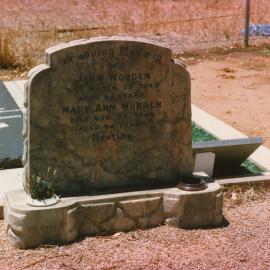 Angle Vale Cemetery: John & Mary Ann Worden