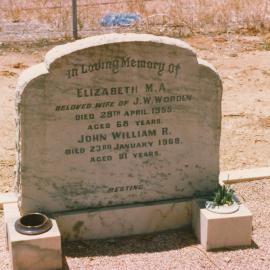Angle Vale Cemetery: Worden