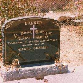 Angle Vale Cemetery: Barker
