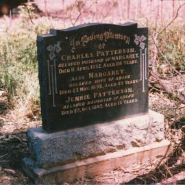 Angle Vale Cemetery: Patterson