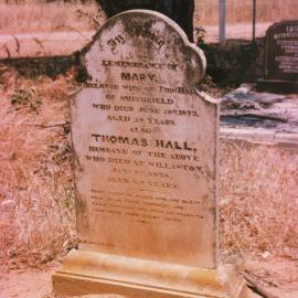 Angle Vale Cemetery: Thomas & Mary Hall