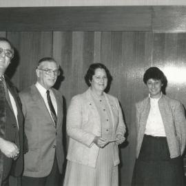 Y.M.C.A receives grant cheque: 1984