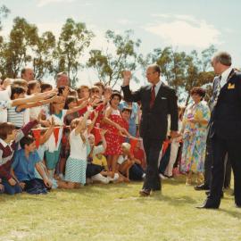 Royal visit of Prince Phillip to Elizabeth: 1986