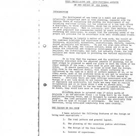 Engineering & Architectural aspects of the design of new towns