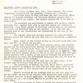 Elizabeth Garden Competition 1964