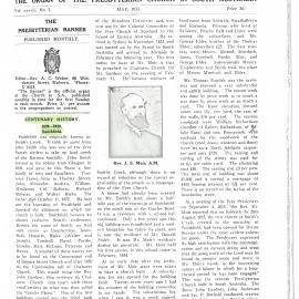 Centenary of Smithfield Presbyterian Church