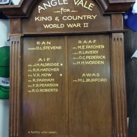 Angle Vale WWII Memorial Roll