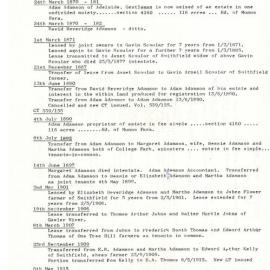 Smiths Creek Flour Mill Land Record