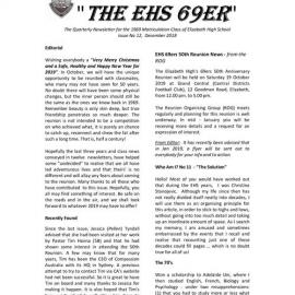 Matriculation Class of Elizabeth High School from 1969 Newsletter No.12