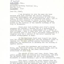 Elizabeth Relay Messages, 1967