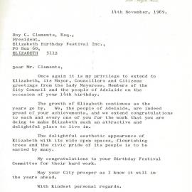 Elizabeth Relay Messages, 1969