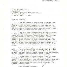 Elizabeth Relay Messages, 1971