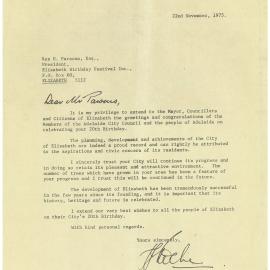 Elizabeth Relay Messages, 1975