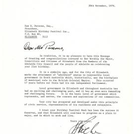 Elizabeth Relay Messages, 1976