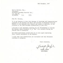 Elizabeth Relay Messages, 1977