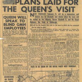 Queen Elizabeth II visit to Elizabeth in 1963