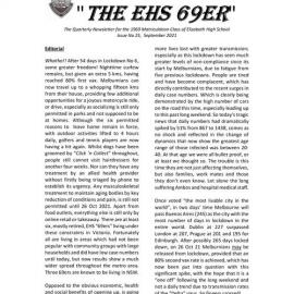 Matriculation Class of Elizabeth High School from 1969 Newsletter No.25