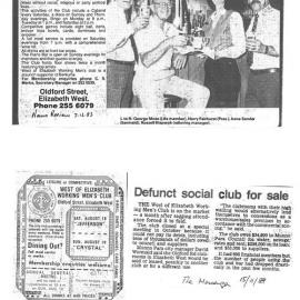 West of Elizabeth Working Men's Club