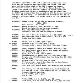 Uley Baptist Cemetery