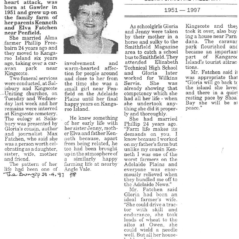 Gloria Christine Freebairn