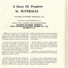 Chloride Batteries Australia