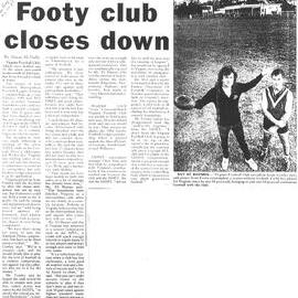 Closure of Virginia Football Club