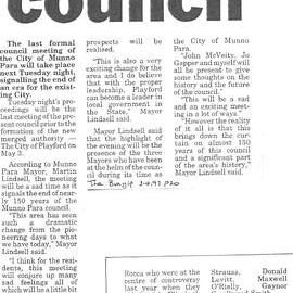 End of Era for Council