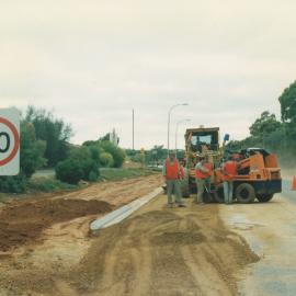 Council Workers Widening Road