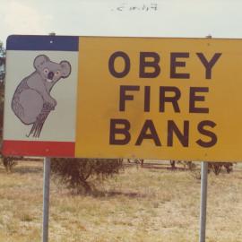 Fire Ban Sign