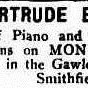 Miss Gertude Evelyn Blake