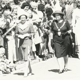 Royal Visit Queen Elizabeth II with Mrs Eastland: 1977.
