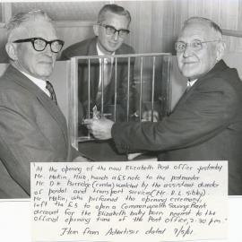 Opening of Elizabeth Post Office: 1961