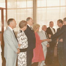 Duke of Edinburgh visits Elizabeth: 1986