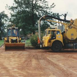 Flood at Elizabeth City Centre, due to burst water main