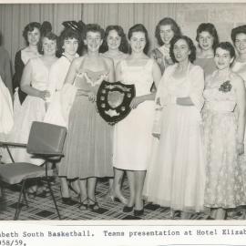 Elizabeth South Basketball Team: 1958