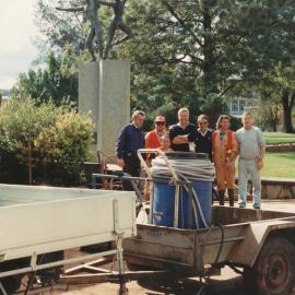 Flood in Elizabeth City Centre, due to burst water main