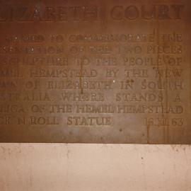 Elizabeth Court Plaque