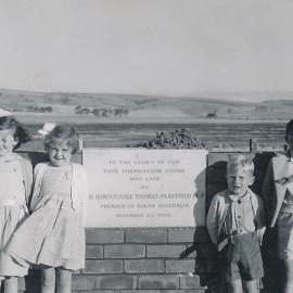 Foundation Stone to Elizabeth Grove Church: 1955