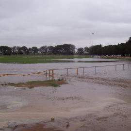Virginia floods on football oval: 2005