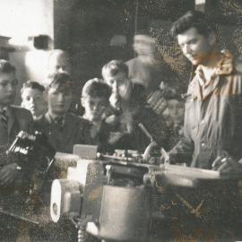 Type setting machine at Salisbury-Elizabeth Times: 1962