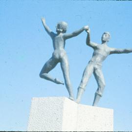 Dancing figures statue, Elizabeth Town Centre