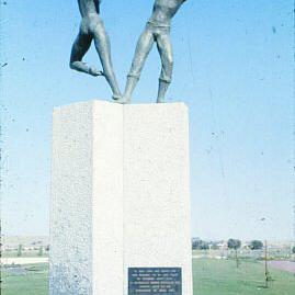Dancing figures statue, Elizabeth Town Centre