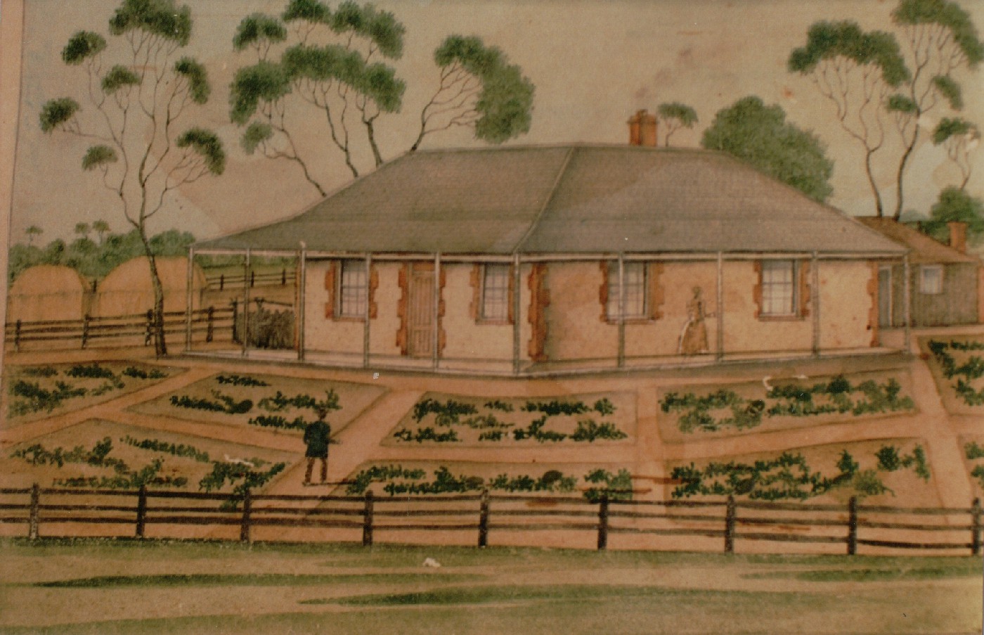 Painting by Elizabeth Hall nee Dyer, the youngest daughter of Enos and Fanny