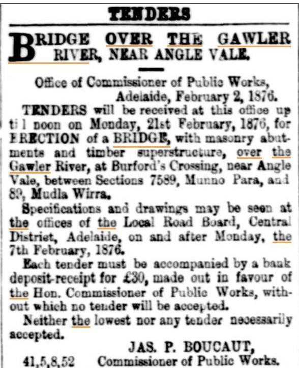 SA Register 21 Feb 1876