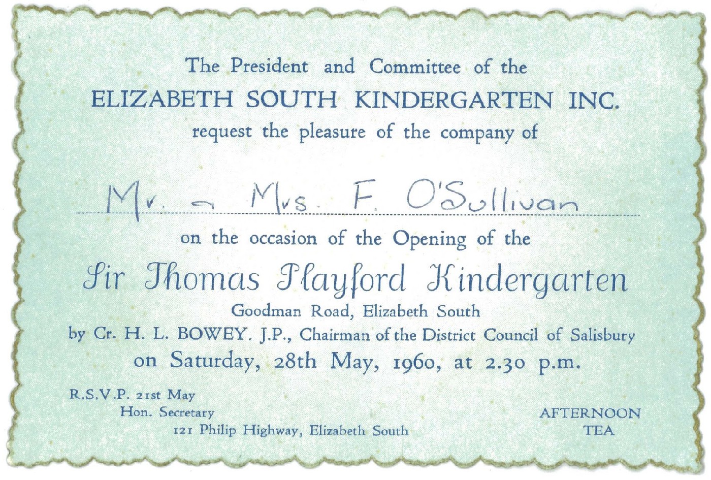 Sir Thomas Playford Kindergarten